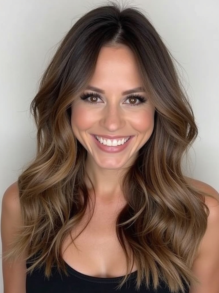 Fall Brown Hair With Mahogany Streaks