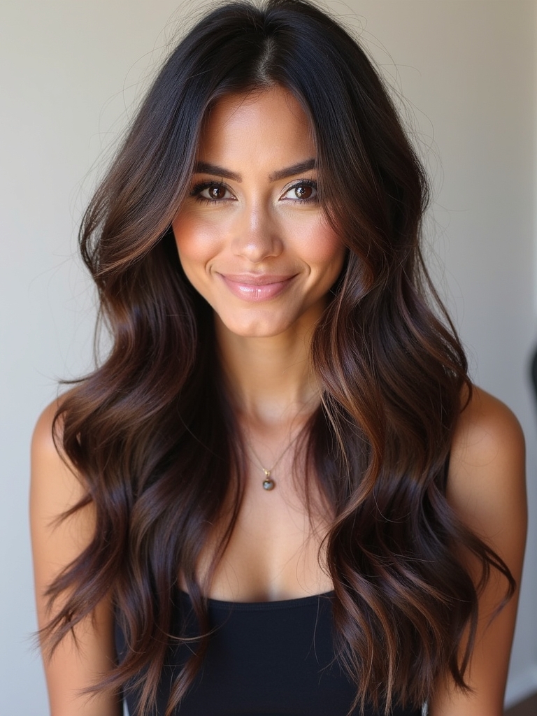 Fall Brown Hair With Caramel Ribbons