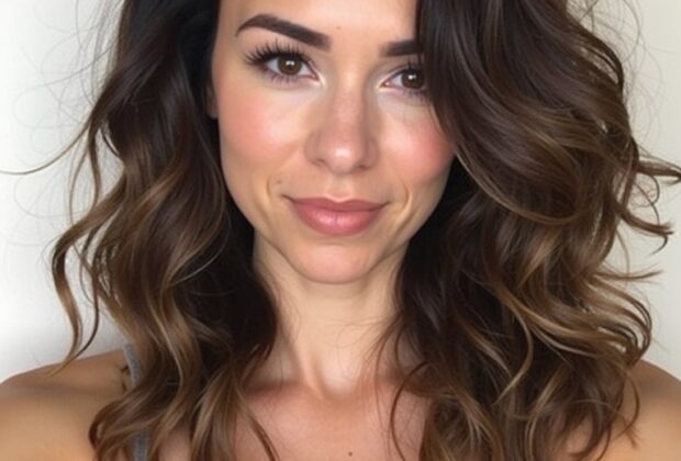 Hair Color Ideas For Brunettes : Dark Chocolate with Cinnamon Swirl