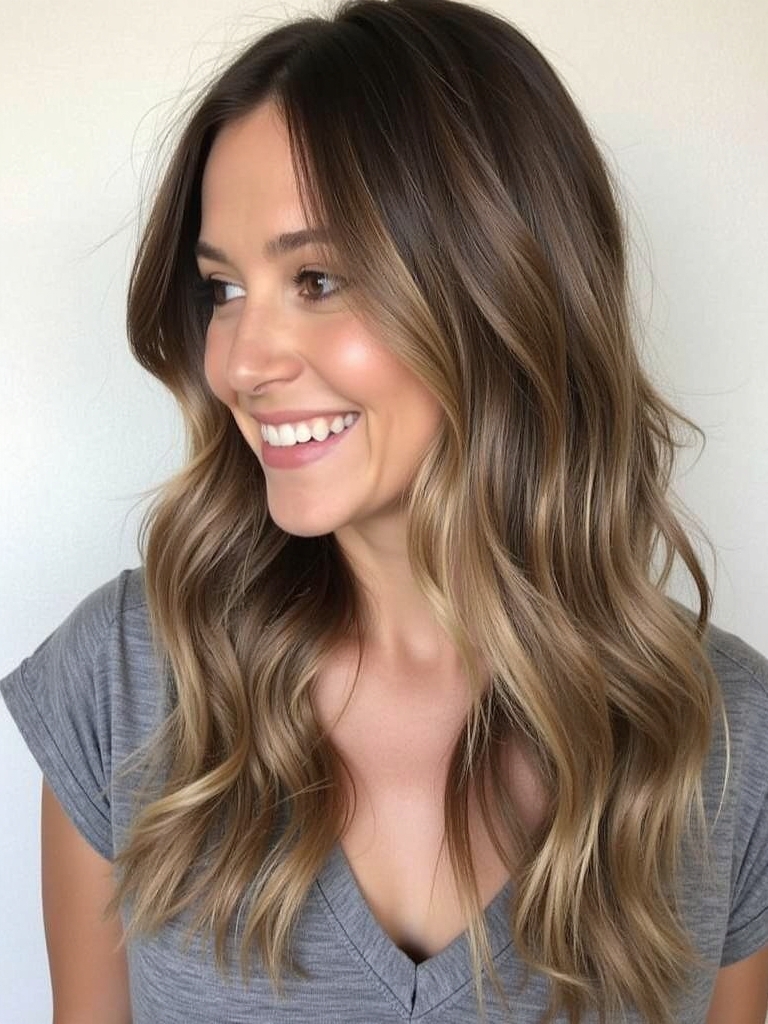 Hair Color Ideas For Brunettes : Rose Gold Tones