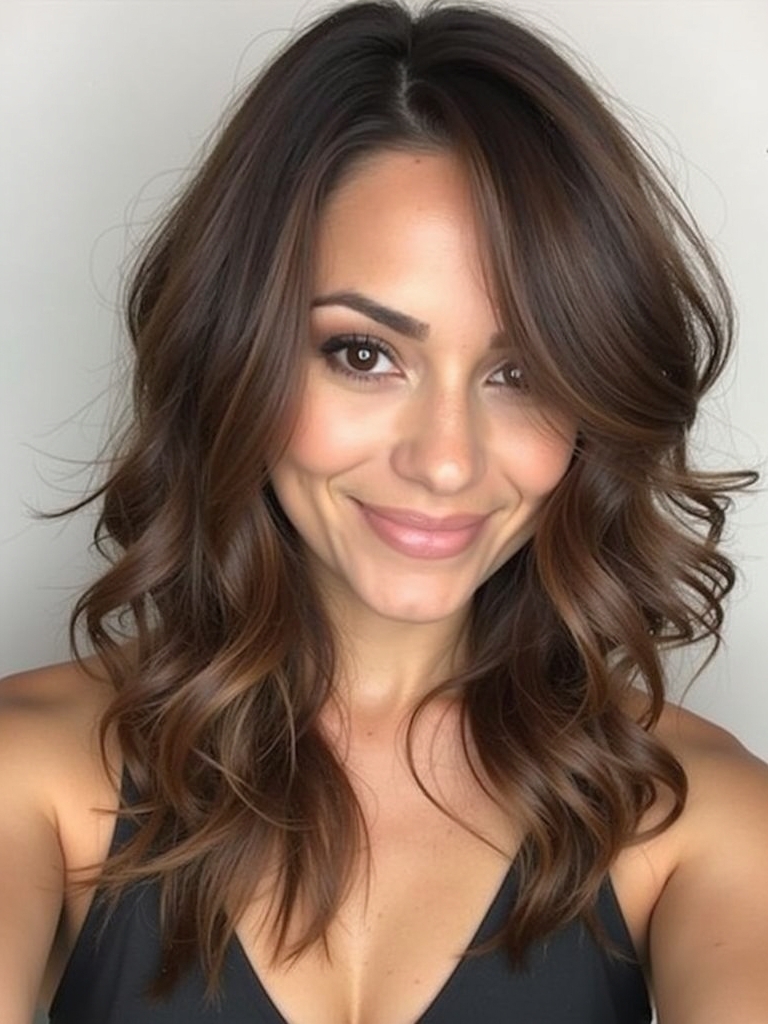 Hair Color Ideas For Brunettes : Bronzed Ombre