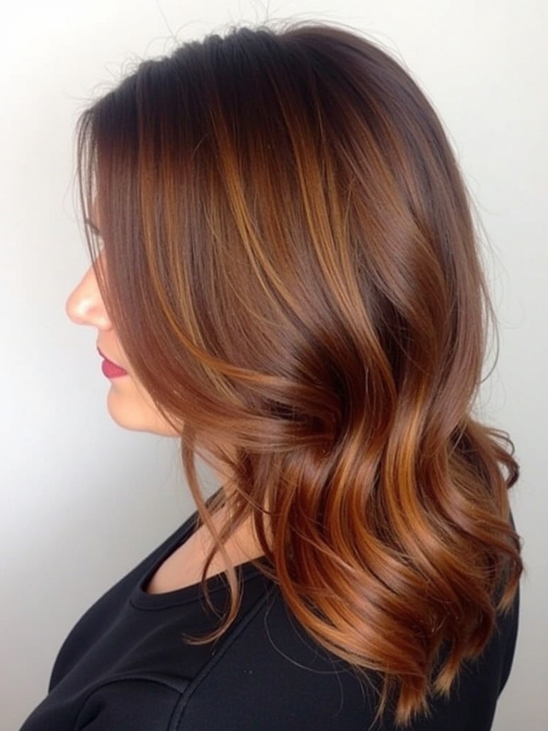Hair Color Ideas For Brunettes : Caramel Kissed Balayage
