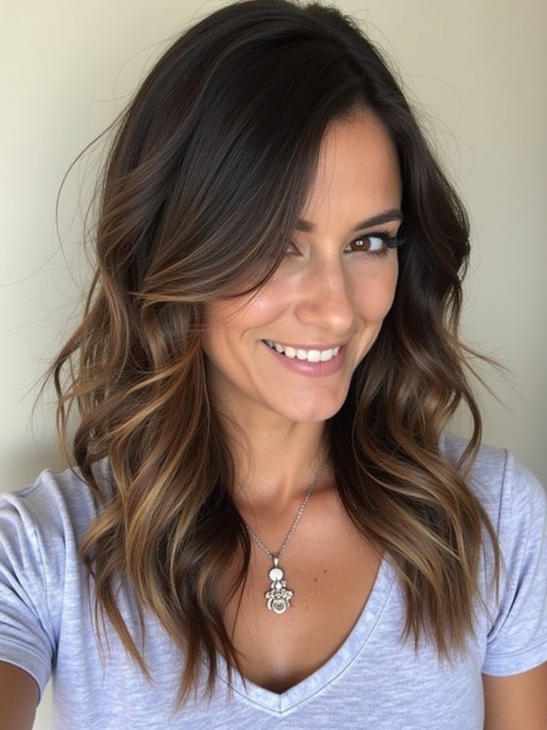 Hair Color Ideas For Brunettes : Subtle Chocolate Tones