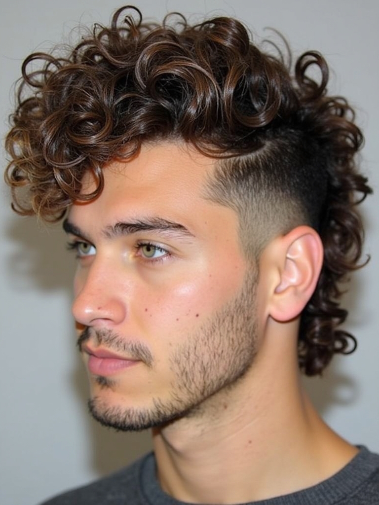 Hairstyles for Men Curly Hair: Shoulder Length Curls