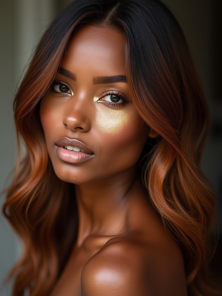 40 Edgy Hair Color Ideas Copper: Copper Sunset Ombre