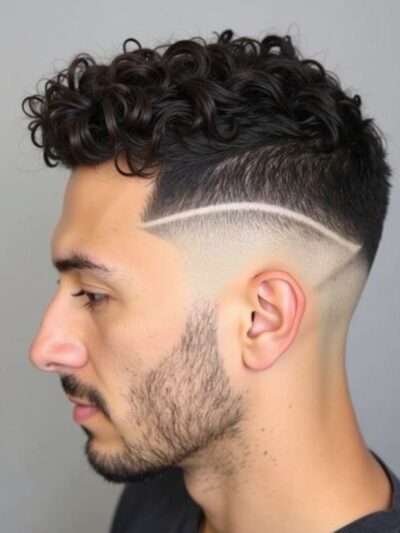 Men's Short Curly Hairstyle: The Short and Messy Curls