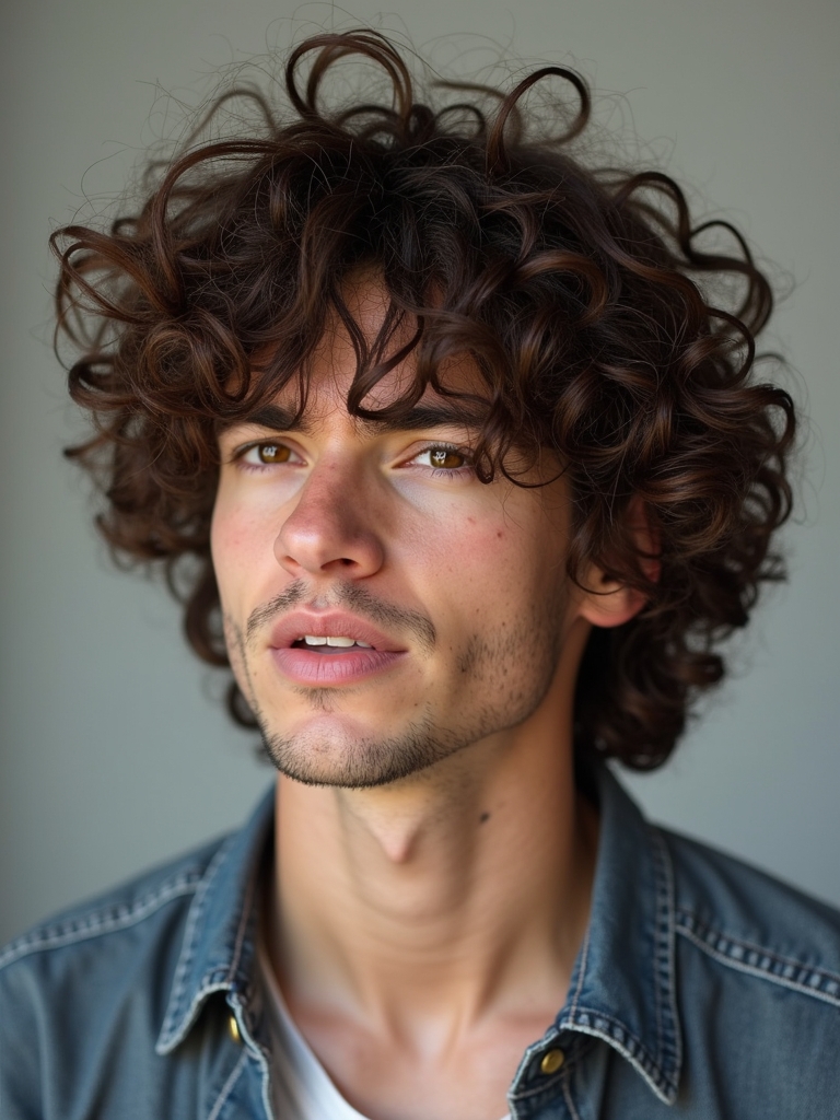 Hairstyles for Men Curly Hair: The Frohawk