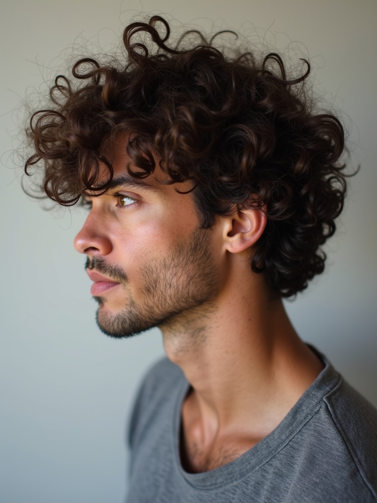 Hairstyles for Men Curly Hair: The Quiff with Curls