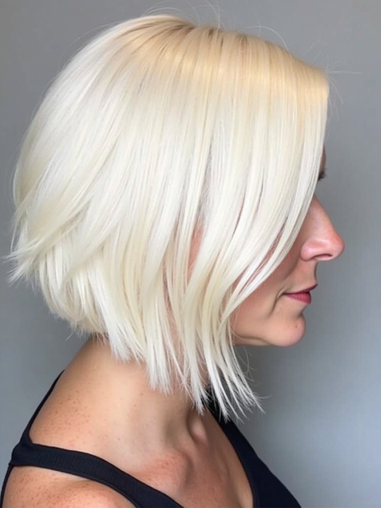 Platinum Blonde Hair Color Ideas for Edgy Undercut