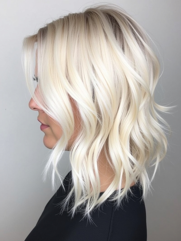 Platinum Blonde Hair Color Ideas with Bandana