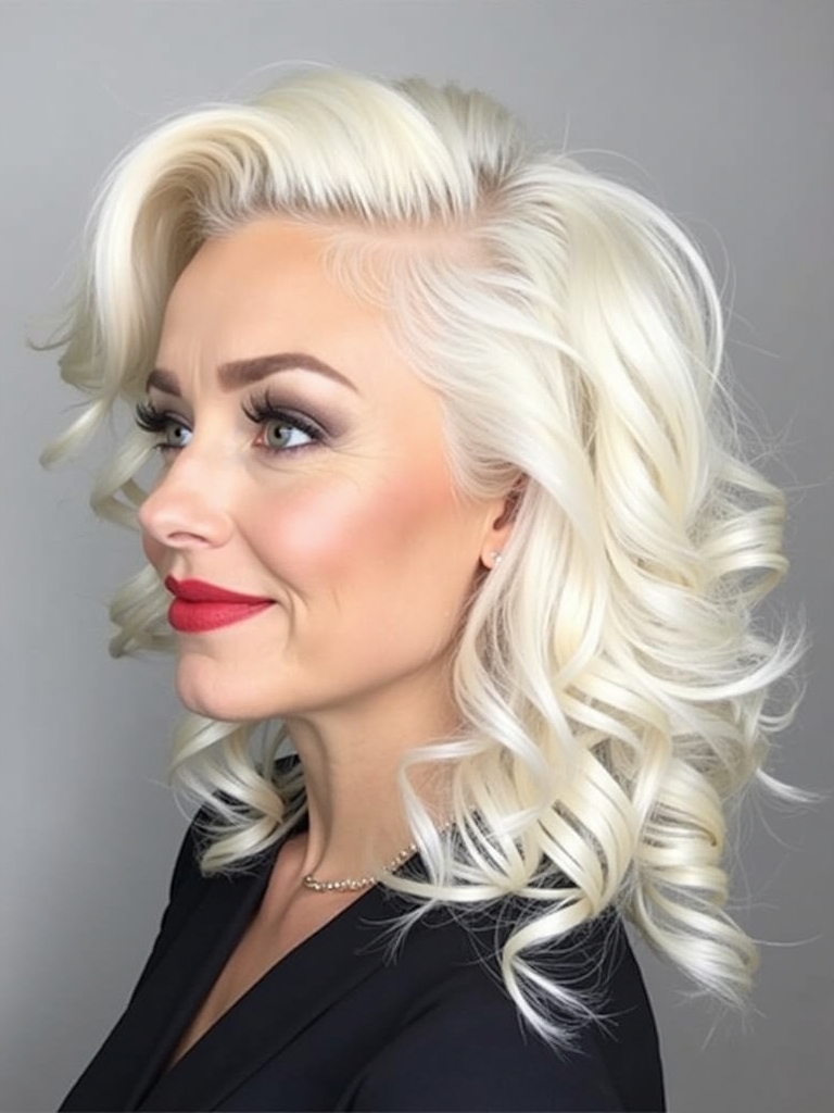 Platinum Blonde Hair Color Ideas for Space Buns