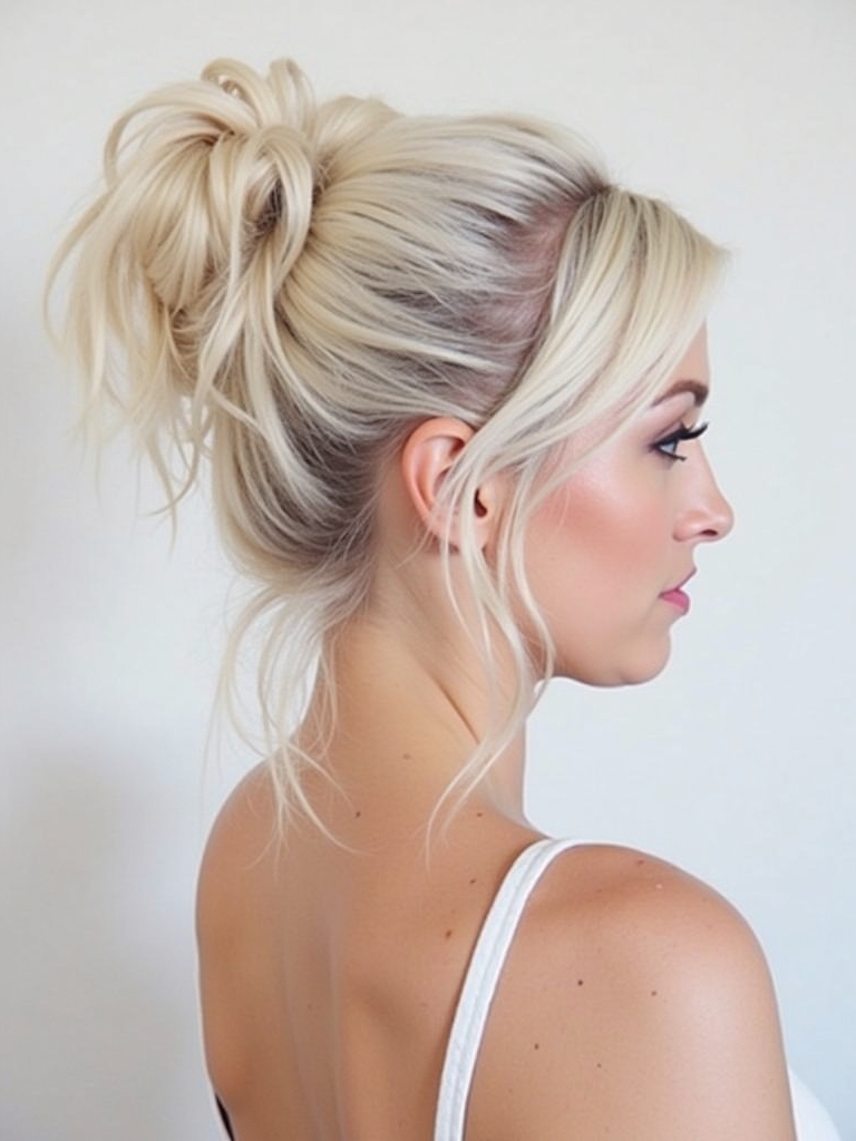 Platinum Blonde Hair Color Ideas with Face-Framing Layers