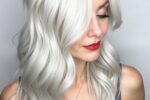 Platinum Blonde Hair Color Ideas for Angled Lob