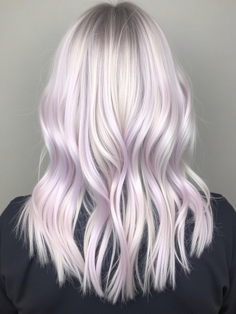 Platinum Blonde Hair Color Ideas with Money Piece Highlights