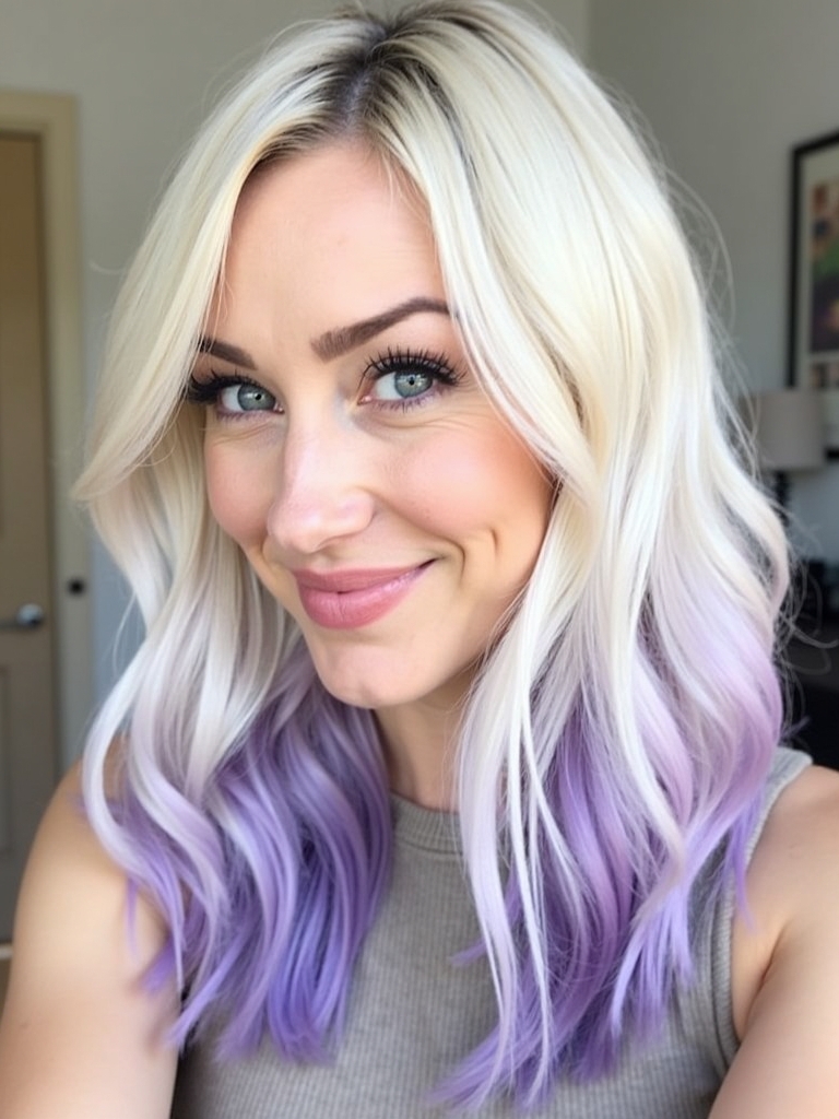 Platinum Blonde Hair Color Ideas for Curly Hair