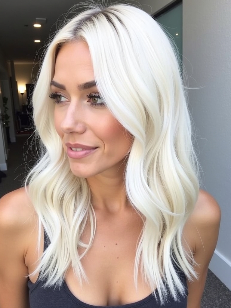 Platinum Blonde Hair Color Ideas for Classic Bob