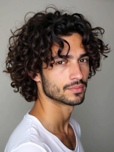 Hairstyles for Men Curly Hair: The Curly Fringe
