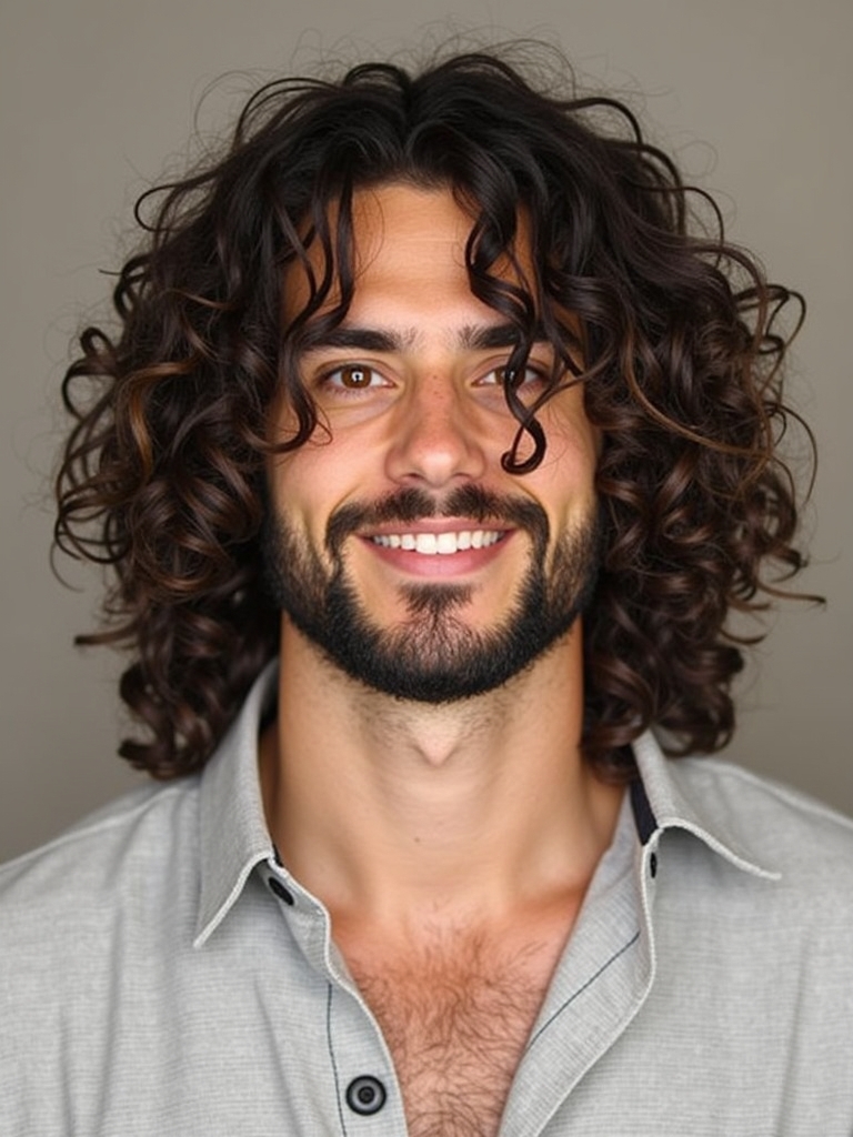 Curly Dreadlocks: Unique Mens Hairstyles Curly Hair