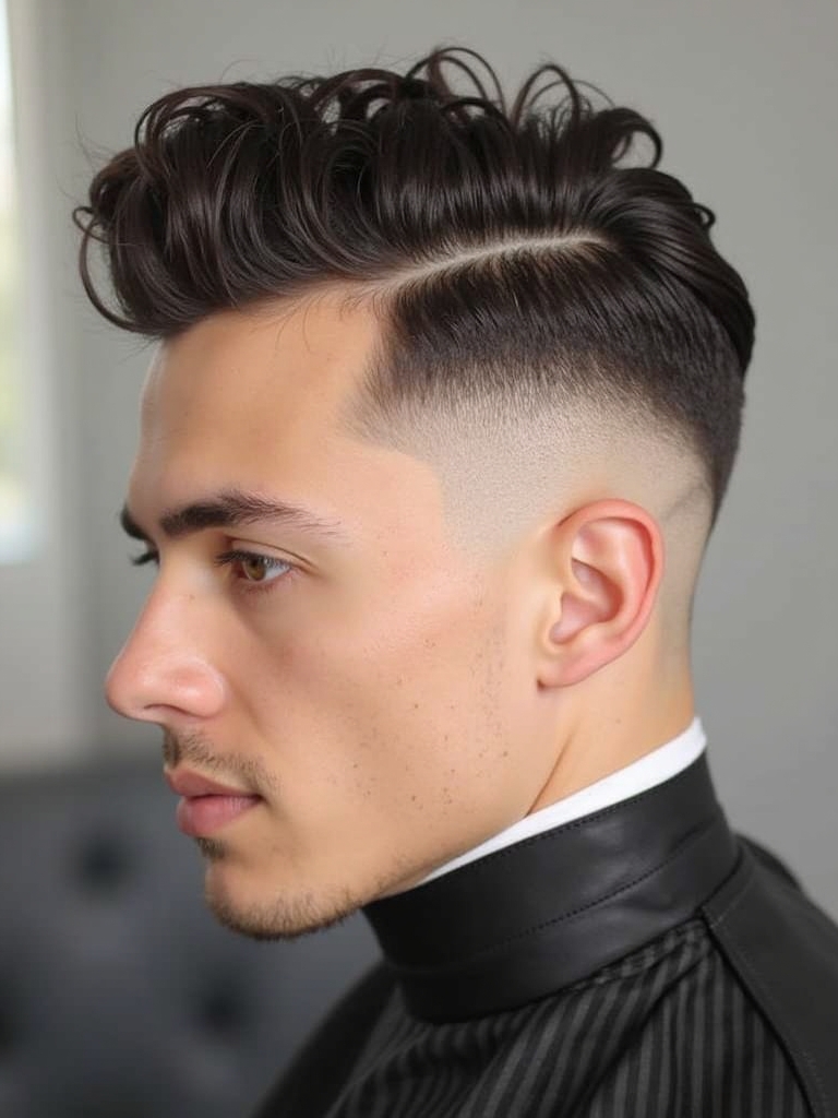 Curly Mohawk: Daring Mens Hairstyles Curly Hair