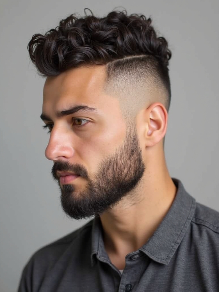 Buzz Cut Curls: Low Maintenance Mens Hairstyles Curly Hair
