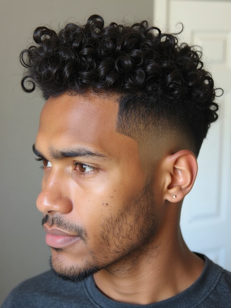 Hairstyles for Men Curly Hair: The Man Bun