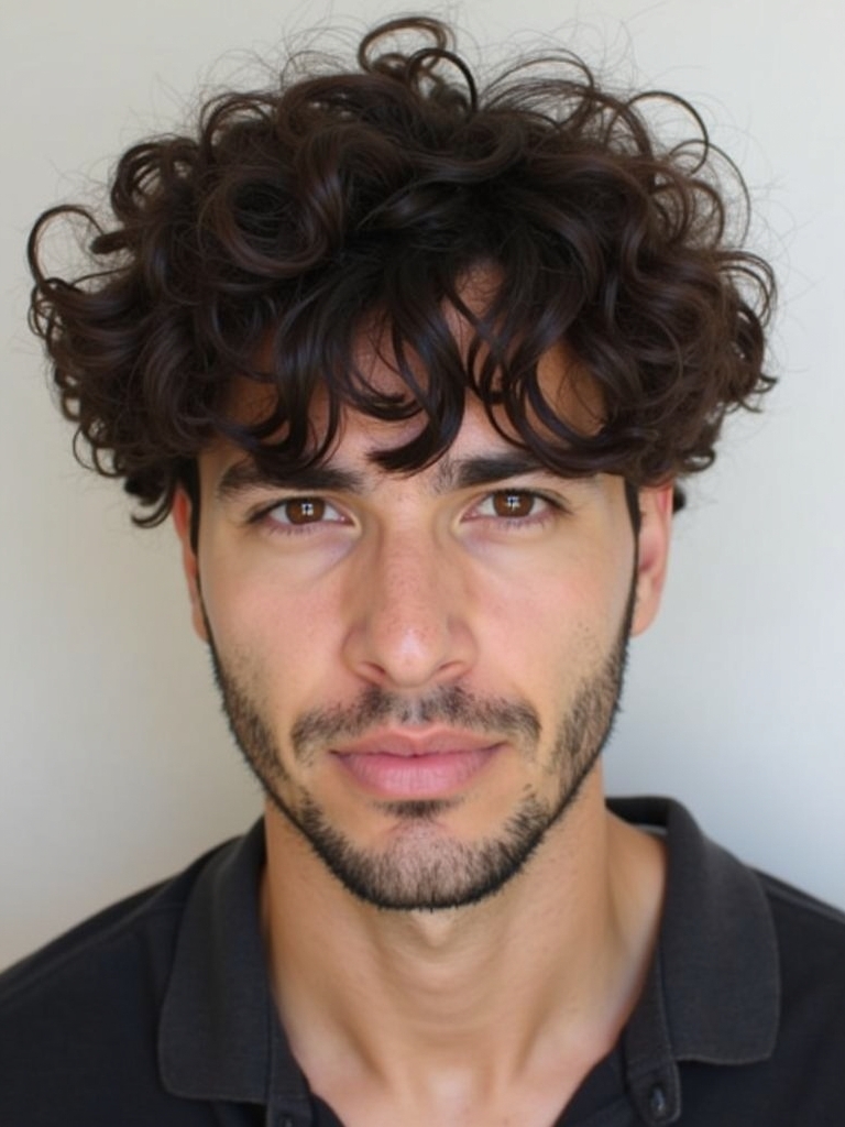 Hairstyles for Men Curly Hair: The High Fade with Curls