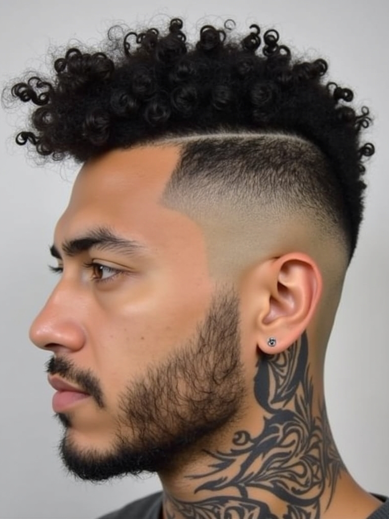 Comb Over Curls: Stylish Mens Hairstyles Curly Hair