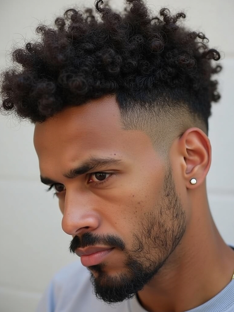 Messy Curls: Casual Mens Hairstyles Curly Hair