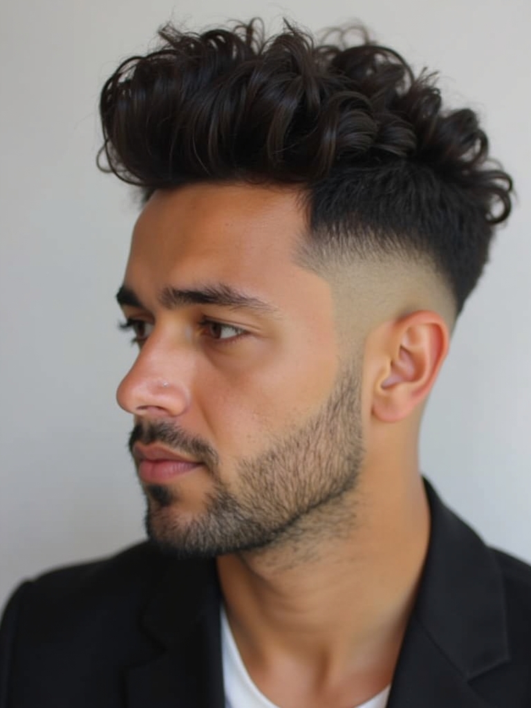 Hairstyles for Men Curly Hair: The Curly Undercut