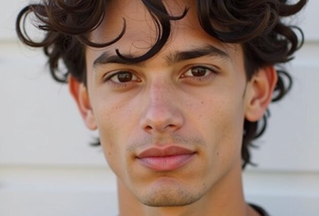 Shoulder Length Curls: Laid-back Mens Hairstyles Curly Hair