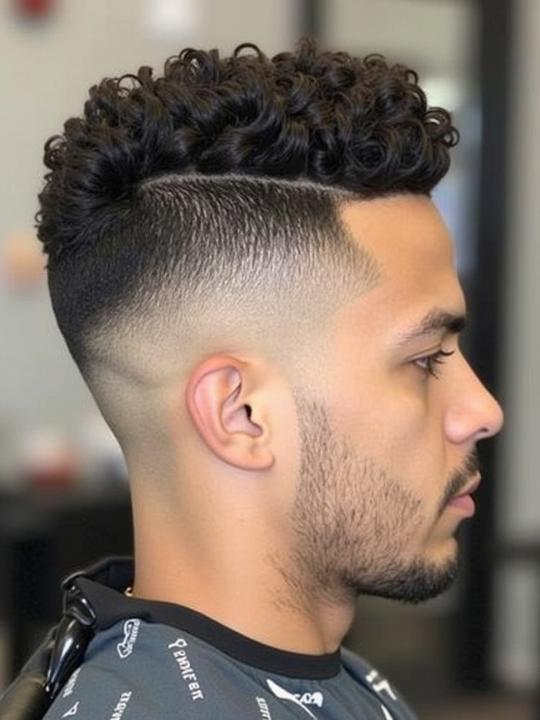 Curly Fringe: Edgy Mens Hairstyles Curly Hair