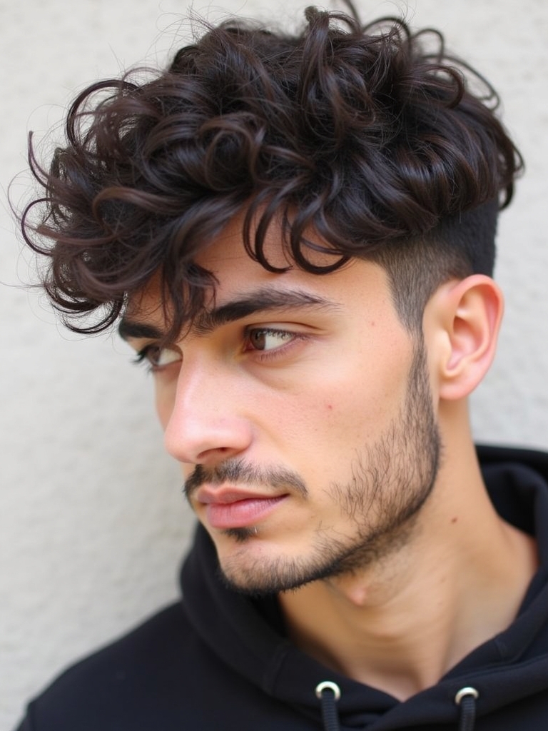 Curly Fade: Sharp Mens Hairstyles Curly Hair