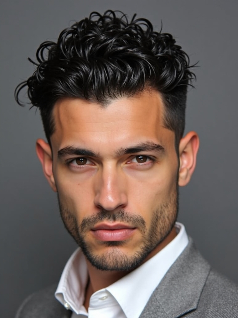 Textured Crop: Easy Mens Hairstyles Curly Hair