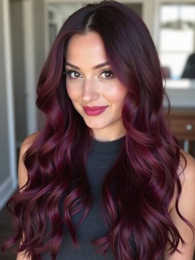 Winter Hair Color Ideas: Mahogany Magic