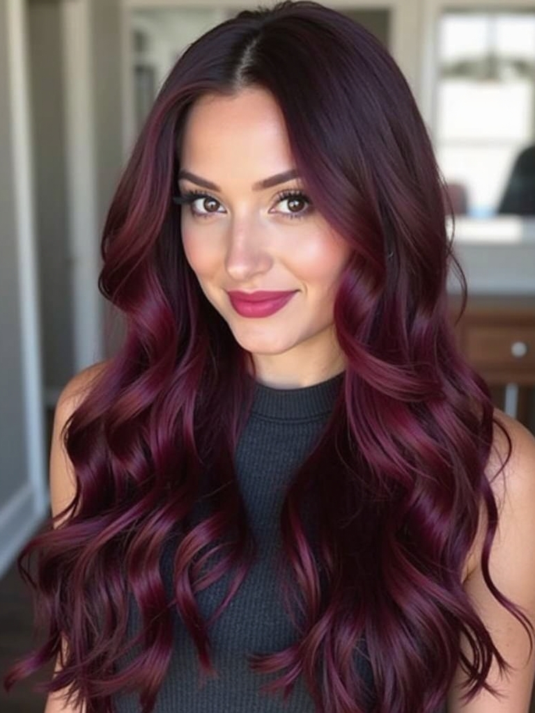 Winter Hair Color Ideas: Mahogany Magic